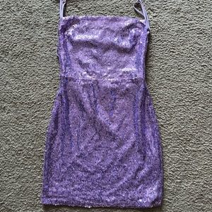 Lucy in the Sky Small Homecoming Dress Pink Sequins